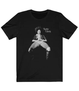 Betty Davis Artwork schwarzes T-Shirt Unisex alle Größen S-5XL XZ611 - Bild 1 von 3