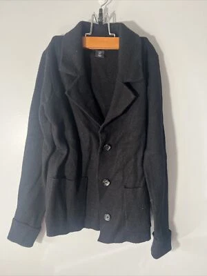 Adrienne Vittadini Negro Suéter Chaqueta Blazer Mujer Talla Pequeña Foto 1 de 4