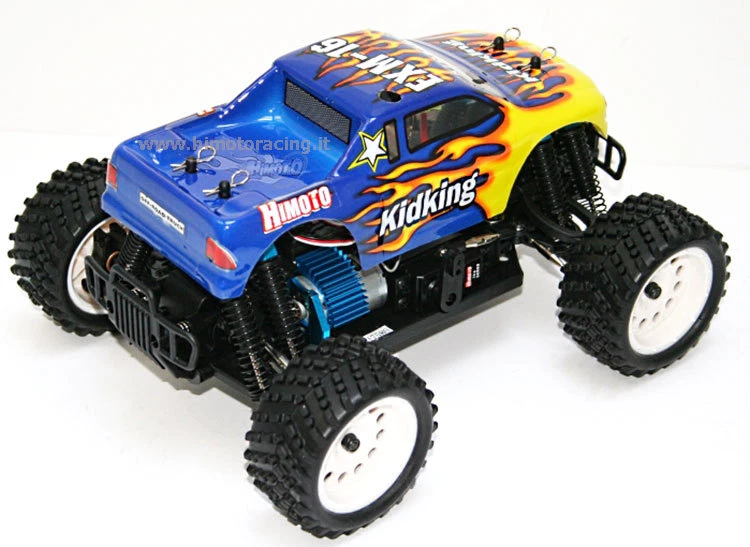 hi4186 EXM-16 MONSTER TRUCK 1:16 MOTORE RC-380 RTR HIMOTO auto rtr - Immagine 1 di 1