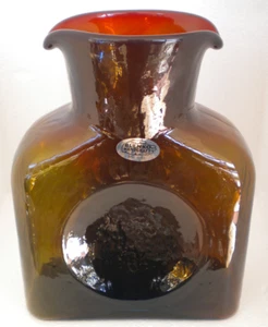 Blenko Glass Water Bottle 384 - Sassafras - Picture 1 of 20