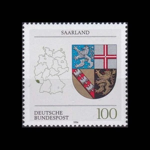 Bund BRD 1994 Mi 1712 Wappen des Bundeslandes Saarland sauber postfrisch ** - Bild 1 von 1