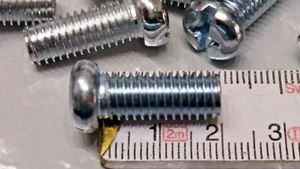 6 Stück - M 8 x 20mm  DIN 7985 4.8  verzinkte Linsenkopfschrauben Kreuzschlitz - Bild 1 von 2