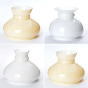 Vesta Schirm weiß beige Petroleumlampe in vielen Ausführungen Petroschirm Glas - Foto 1 di 5