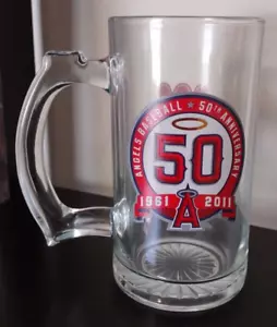 Anaheim Angels 50th Anniversary 1961 2011 Wienerschnitzel Glass Mug MLB - Picture 1 of 5