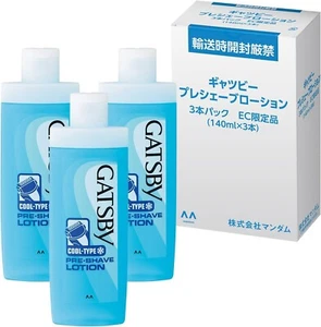 Mandom GATSBY Pre-Shave Lotion for Men's Electric Shaver 140ml (x 3) - Picture 1 of 7
