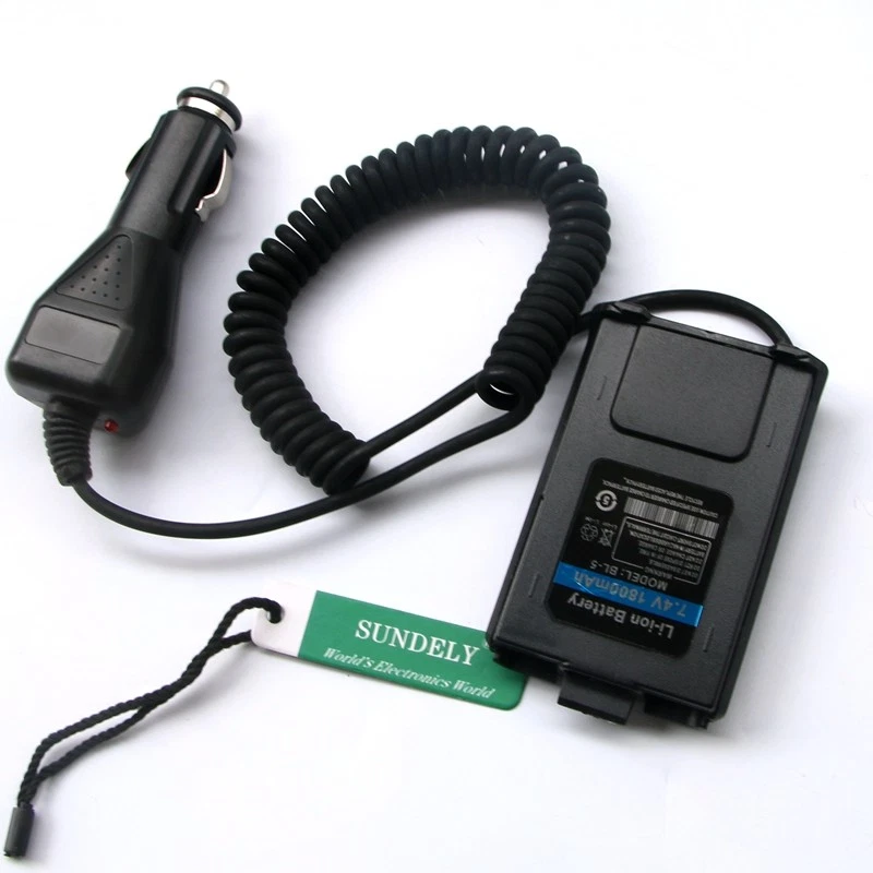 Cargador de coche 12V radio eliminador de batería para Baofeng UV5RA UV5RE Plus Foto 1 de 4