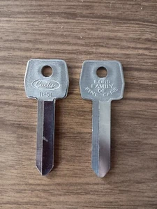 Curtis H-51 Key Blank Vintage Ford lot of 2 Ignition and Door - Picture 1 of 3