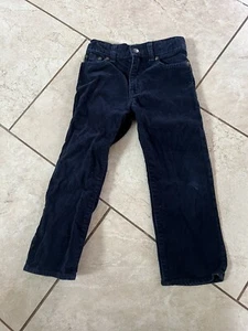 Baby Gap Boys Pants 4 Blue Navy Corduroy Elastic Back Straight Leg Pockets - Picture 1 of 5