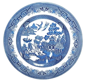 Plato de cena microondas Churchill Inglaterra sauce azul 10 3/8" S7665 - Imagen 1 de 10