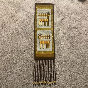 Vintage Polish Cepelia Woven Wool Handmade Wall Hanging Tapestry E Januszkowska - Picture 1 of 9