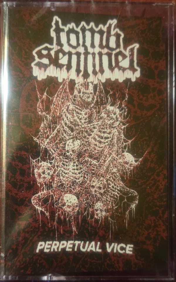 Tomb Sentinel - Perpetual Vice(Tape/2022)VHS MORGUED TO THE DOGS NECROVEG JENKEM - Image 1 of 1