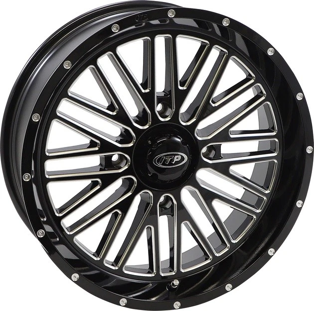 I.T.P. Momentum ATV/UTV Wheel 18x6 4/156 4+2.5 (+10 mm) Milled Black - Image 1 of 1