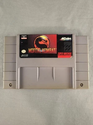 Mortal Kombat, SNES, Loose, Authentic! - Image 1 of 3
