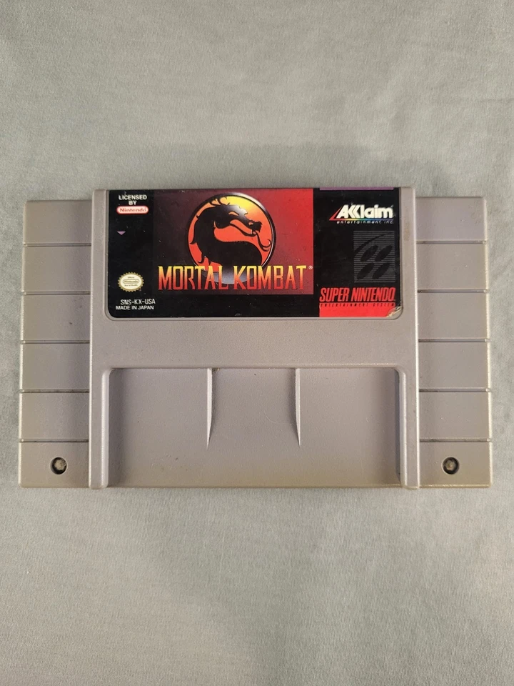 Mortal Kombat, SNES, Loose, Authentic! - Image 1 of 3