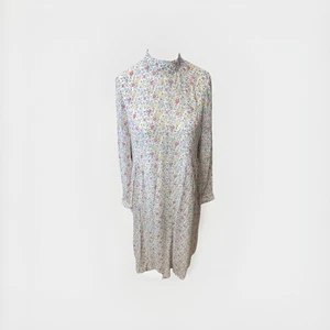 Maxi midi bianco floreale Ganni taglia UK 14 nuovo con etichetta - Foto 1 di 12