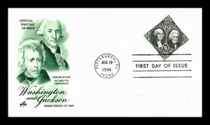DR JIM STAMPS US COVER WASHINGTON JACKSON $5 ESSAY SERIES FDC SCOTT 2592 - Picture 1 of 2