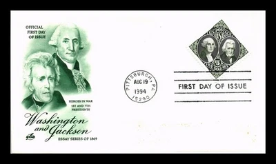DR JIM STAMPS US COVER WASHINGTON JACKSON $5 ESSAY SERIES FDC SCOTT 2592 - Image 1 of 2