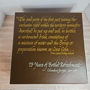 Caja conmemorativa 75 aniversario Coca-Cola 1901 - 1976 hecha en Columbus, GA - Imagen 1 de 14