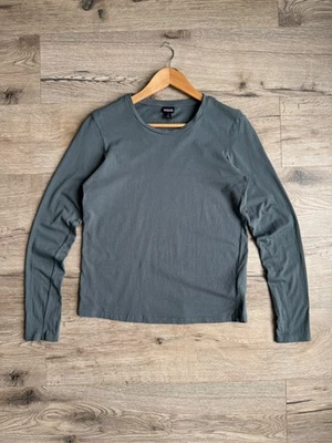 Футболка женская Patagonia с длинными рукавами из органического хлопка серая/синяя S - Изображение 1 из 4