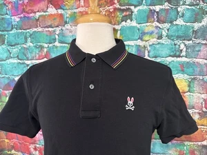 Psycho Bunny Polo Shirt Size 4 Small Black - Picture 1 of 10