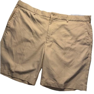 PETER MILLAR Wicking Men's Beige Performance Polyester Stretch Shorts Size 40 - Picture 1 of 6