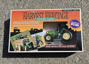 1994 Ertl John Deere #5809 Harvest Heritage 7800 Tractor w/ 50 Trading Cards - Picture 1 of 5