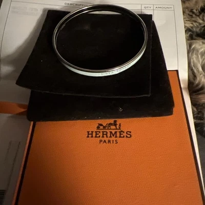 Brazalete HERMES Uni Chapado en Paladio Como Nuevo 65 cm Pequeño Foto 1 de 4