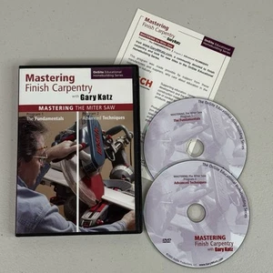 Mastering Finish Carpentry DVD Set Miter Saw Program 1 and 2 Gary Katz 2005 - Picture 1 of 10