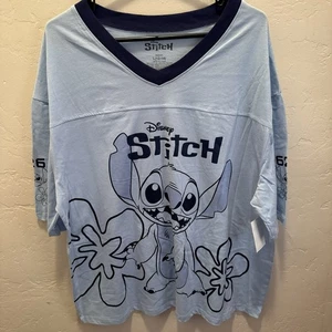 NEW Disney Stitch Hybrid Apparel Over-Sized Pajama Top Women’s Size Large (12-14 - Picture 1 of 5