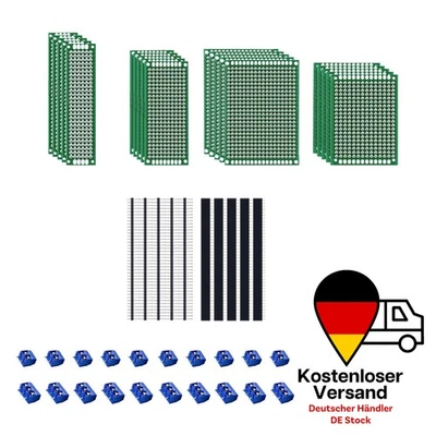60x PCB-Lochraster Leiterplatte mit Schraubenklemmleisten 2 / 3 Pins männlich - Bild 1 von 4