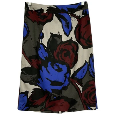 Falda lápiz floral Trina Turk, mezcla de seda y algodón, forrada, para mujer US 2 Foto 1 de 4