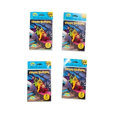 Nuevo en Paquete American Greetings Teletubbies Vintage 2000 Paquete de 5 Tarjetas de Cumpleaños Ragdoll Foto 1 de 4