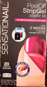 Sensationail Peel Off StripGel Starter Kit - Raspberry Wine - Picture 1 of 14