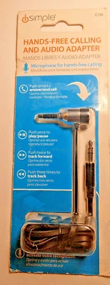 iSimple CJ30 HANDS FREE CELL PHONE Car Radio Aux Adapter Android iPhone - Image 1 of 4