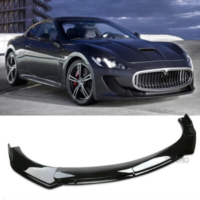 4Pcs Front Bumper Lip Splitter Spoiler Glossy Black For Maserati Gran Turismo GT - Image 1 of 4