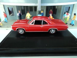 Oxford 1966 Pontiac GTO Red 1/87 HO diecast - Picture 1 of 8