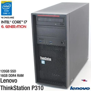 IBM LENOVO THINKSTATION P310 i7 6700 COMPUTER PC WINDOWS 10 120GB 16GB USB WIN10 - Bild 1 von 7