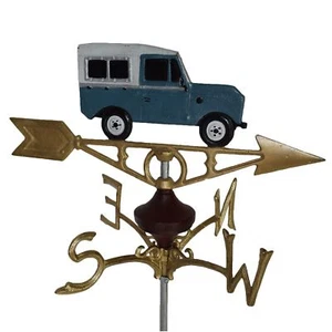 Landrover Defender Weather Vane Vain Ridge Mount Gold House Roof Cast Iron - Picture 1 of 3