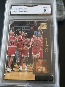 1996-97 Topps Stadium Club Golden Moments #GM3 Michael Jordan Rodman GMA 9
