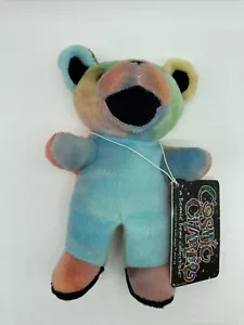 Grateful Dead Beanie Bear 1997 Steven Smith COSMIC CHARLIE Tie Dye con Etichetta - Foto 1 di 5