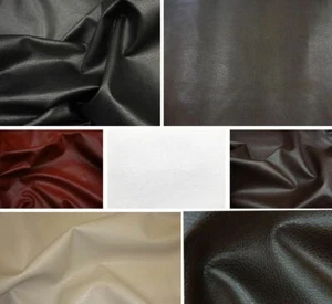 Ford pebble faux leather upholstery vinyl fabric (by the yard) SHIPPED FOLDED - Picture 1 of 20