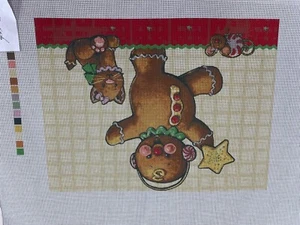 giclee needlepoint canvas GINGER AND FRIENDS - Picture 1 of 1