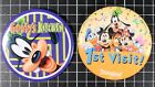 Walt Disney World 1st Visit Goofy's Kitchen lot of 2 Button Pin Badge Disneyland