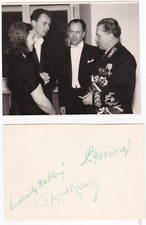 RAFAEL KUBELIK, VACLAV SMETACEK & LUMILA BERTLOVA signed card & photo with TITO