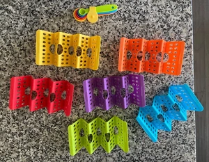 6Pc Large Taco Holder Stand Colorful Holders Shell Rack Tray Plates Reusable New - Picture 1 of 13