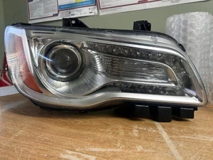 12 CHRYSLER 300 Right Chrome Bezel Halogen Passenger Right Headlight - Picture 1 of 6