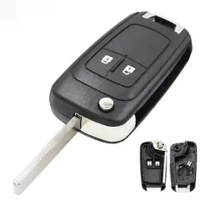 2-Tasten Klappschlüssel Gehäuse Für Opel Astra J Corsa E Zafira C Insignia Adam - Picture 1 of 7