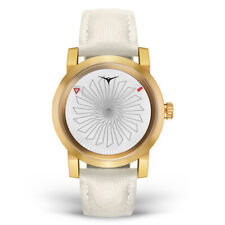 Zinvo Allure Turbine Automatic Steel White Gold Leather Watch Donna