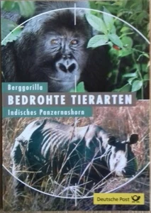 ETB Bundesrepublik: Erinnerungsblatt 2001, BEDROHTE TIERARTEN   -b- - Bild 1 von 3