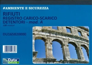 Rifiuti Registro Carico - Scarico Detentori Mod. A - 100 Moduli formato A4 - Imagen 1 de 3